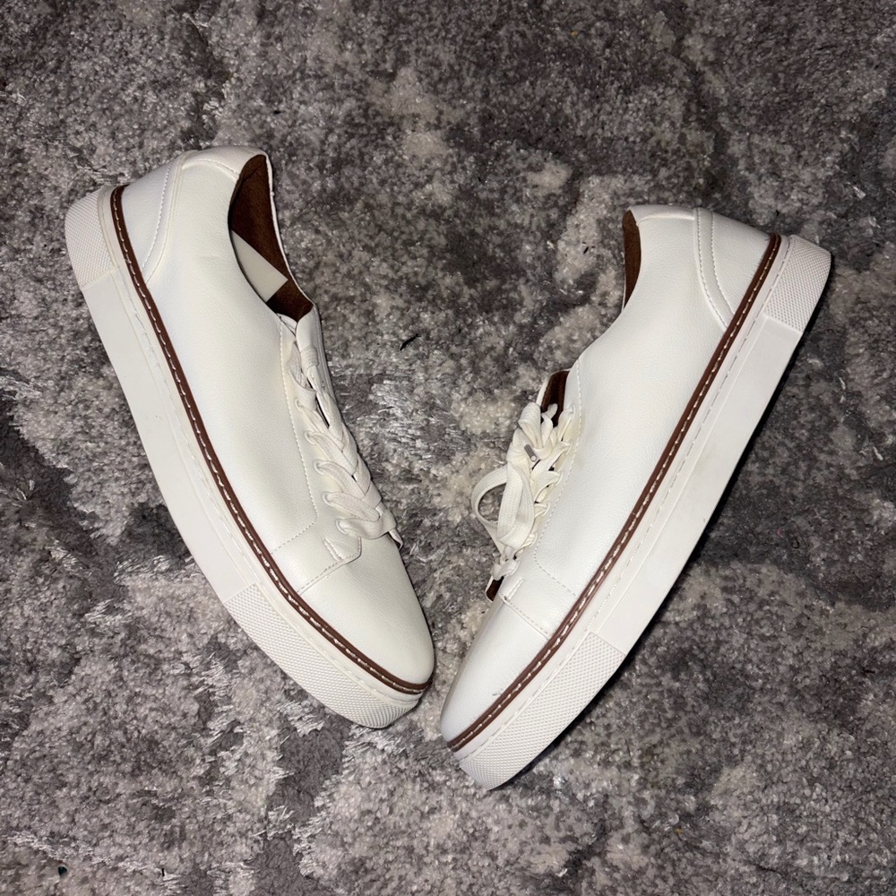 White Leather Men's Sneakers porter and ash london size 12